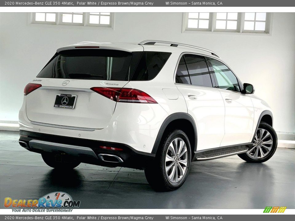2020 Mercedes-Benz GLE 350 4Matic Polar White / Espresso Brown/Magma Grey Photo #13