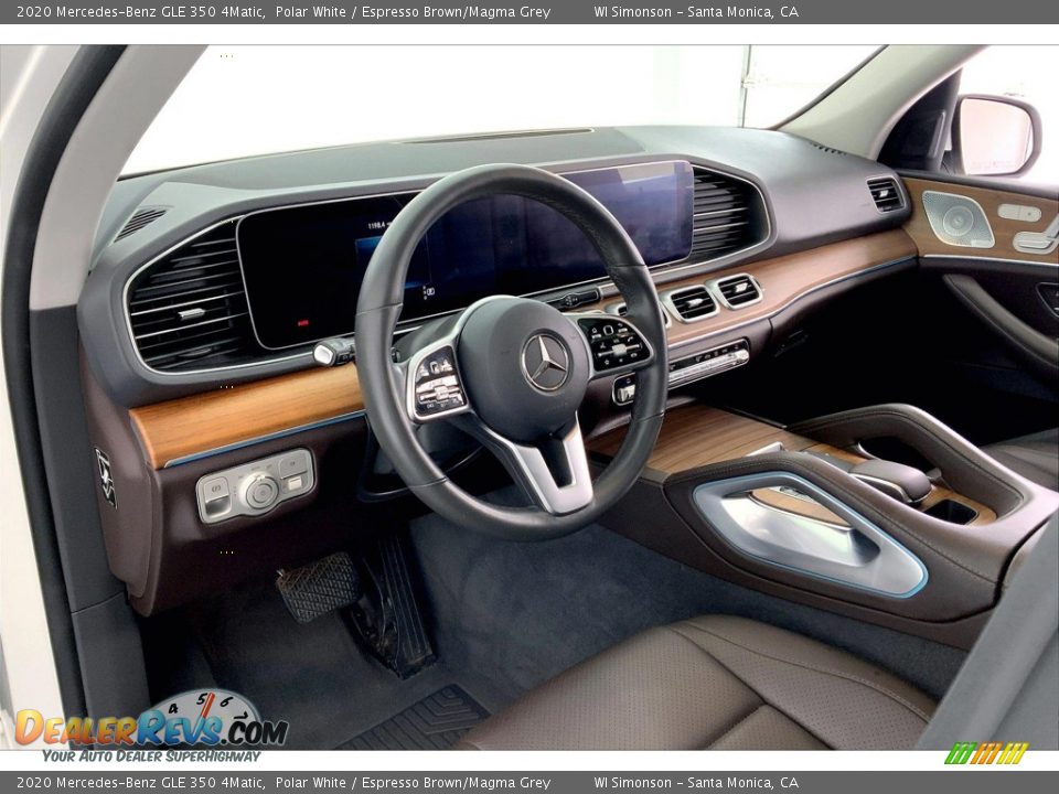 2020 Mercedes-Benz GLE 350 4Matic Polar White / Espresso Brown/Magma Grey Photo #14