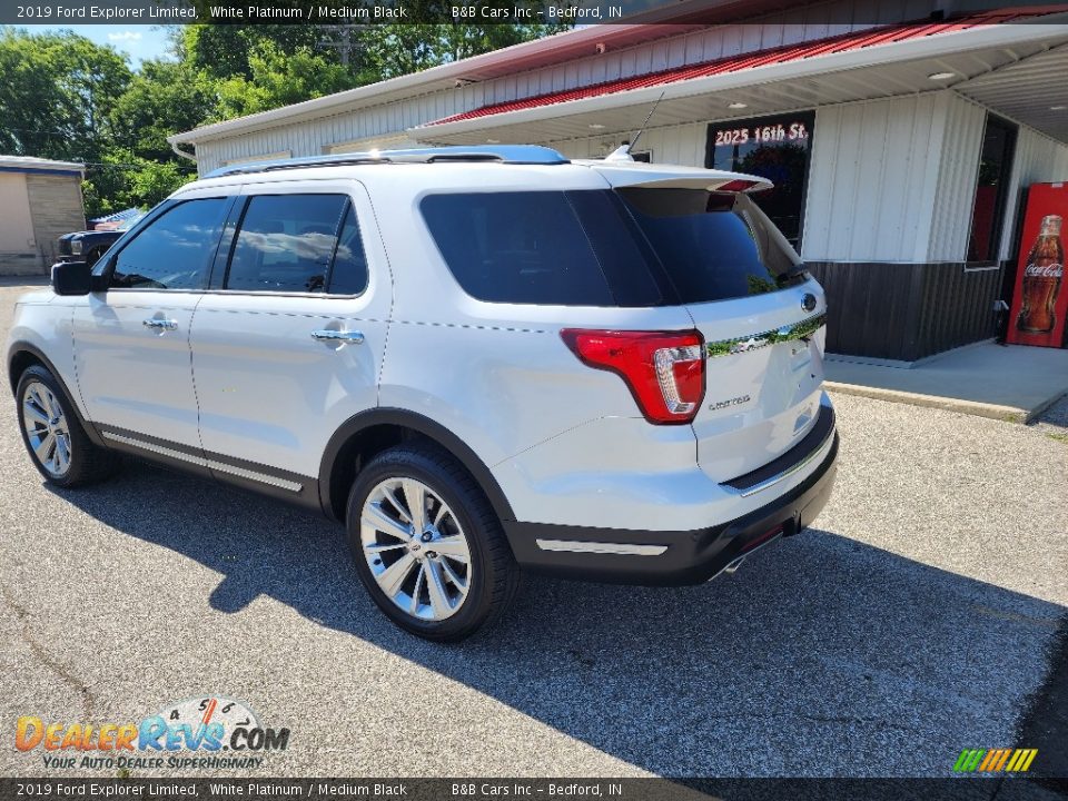 2019 Ford Explorer Limited White Platinum / Medium Black Photo #2