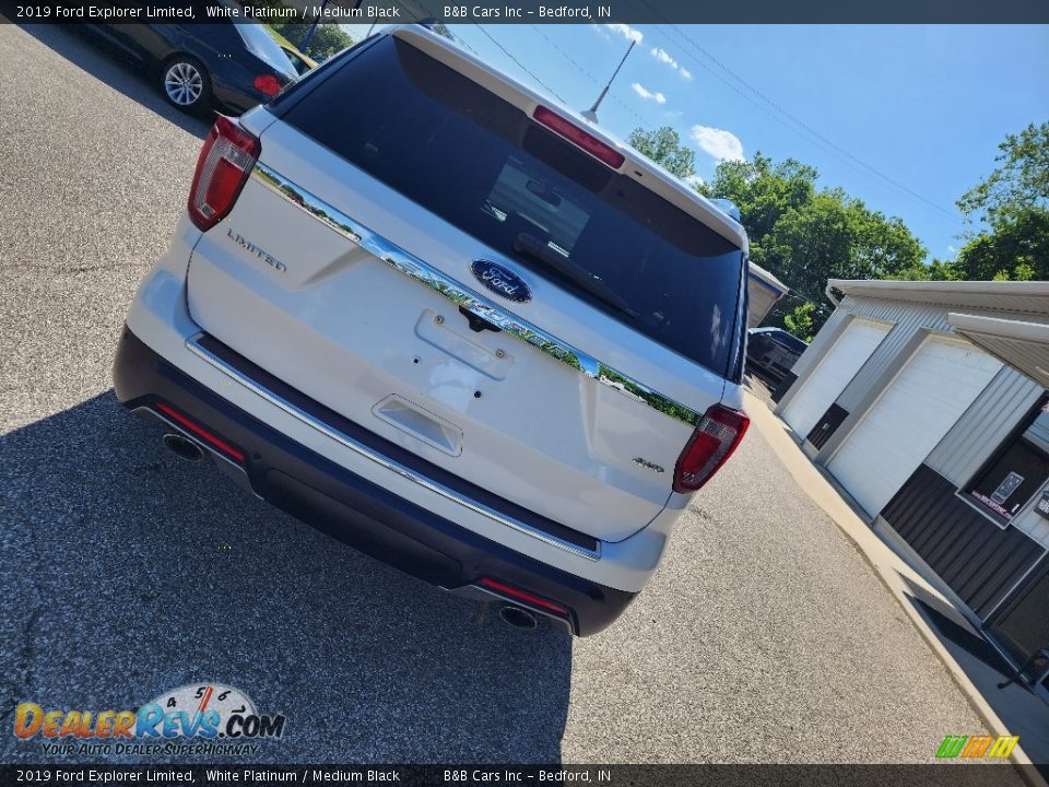 2019 Ford Explorer Limited White Platinum / Medium Black Photo #3