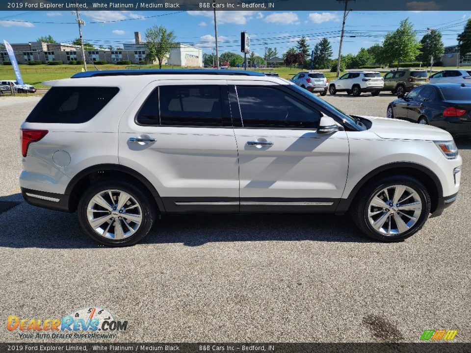 2019 Ford Explorer Limited White Platinum / Medium Black Photo #4