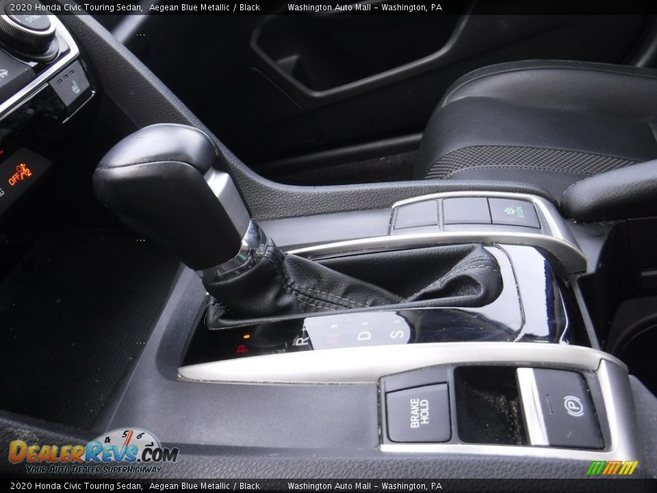 2020 Honda Civic Touring Sedan Aegean Blue Metallic / Black Photo #15