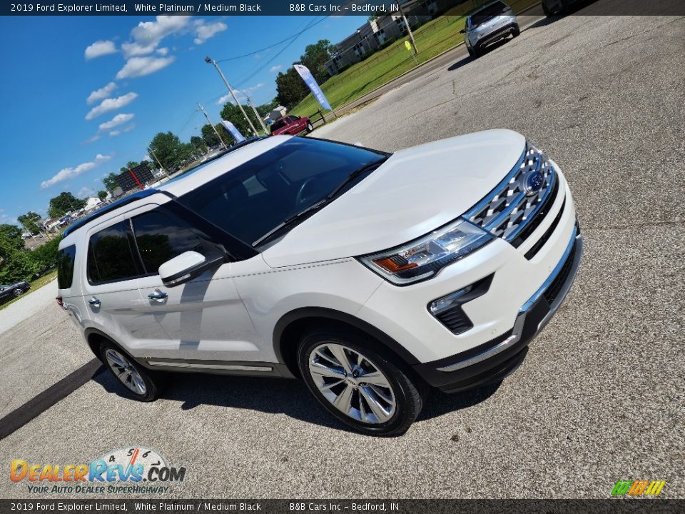 2019 Ford Explorer Limited White Platinum / Medium Black Photo #5