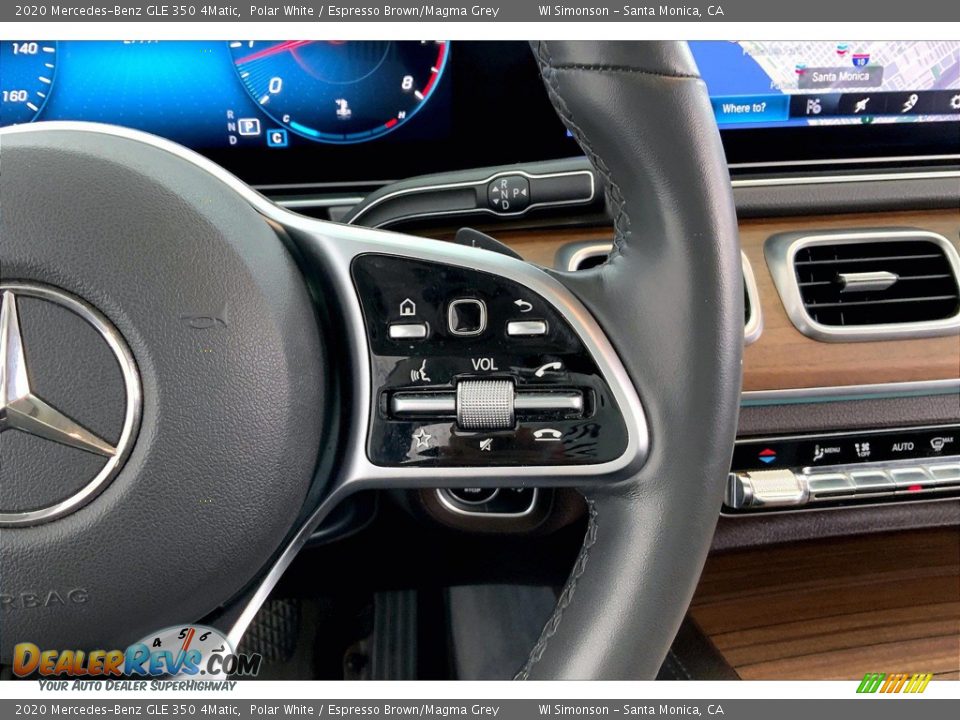 2020 Mercedes-Benz GLE 350 4Matic Polar White / Espresso Brown/Magma Grey Photo #22