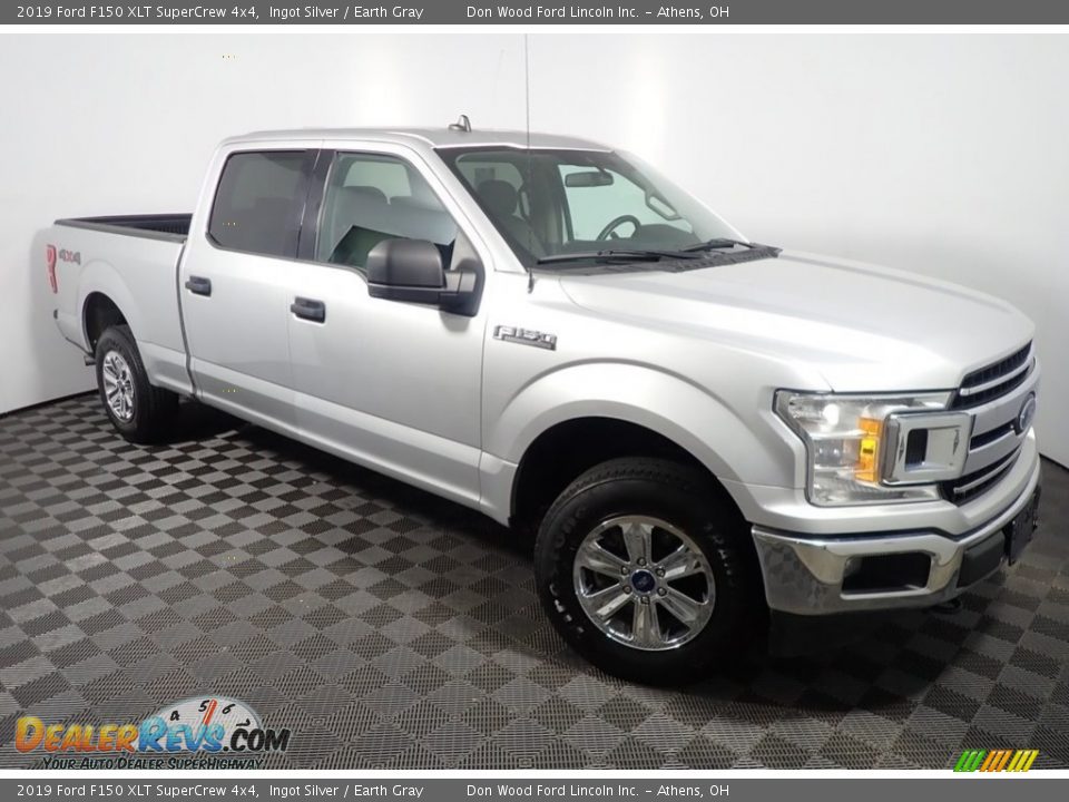 2019 Ford F150 XLT SuperCrew 4x4 Ingot Silver / Earth Gray Photo #3