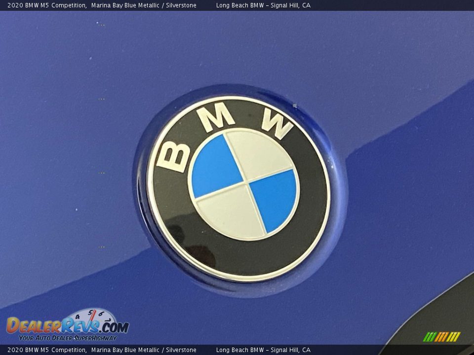 2020 BMW M5 Competition Marina Bay Blue Metallic / Silverstone Photo #7