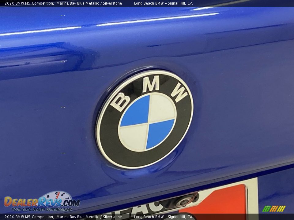 2020 BMW M5 Competition Marina Bay Blue Metallic / Silverstone Photo #9