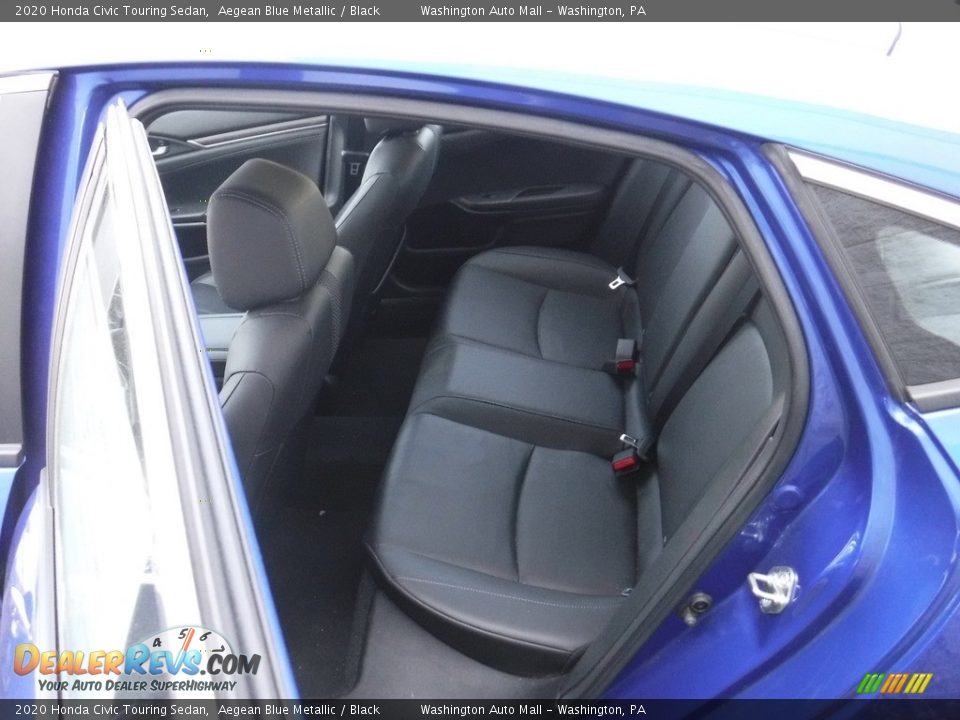 2020 Honda Civic Touring Sedan Aegean Blue Metallic / Black Photo #25