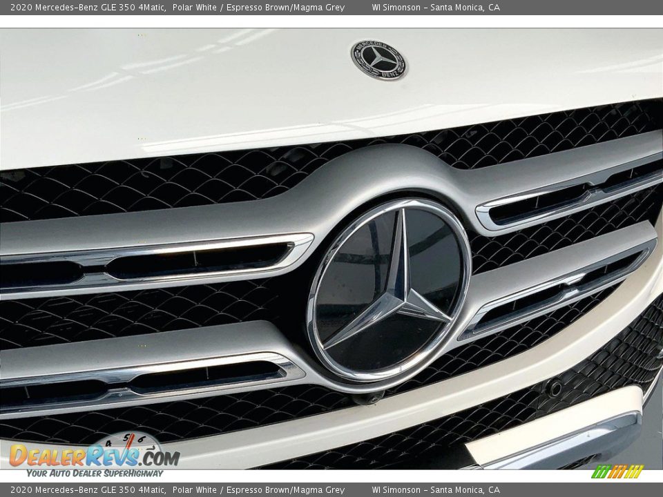2020 Mercedes-Benz GLE 350 4Matic Polar White / Espresso Brown/Magma Grey Photo #30
