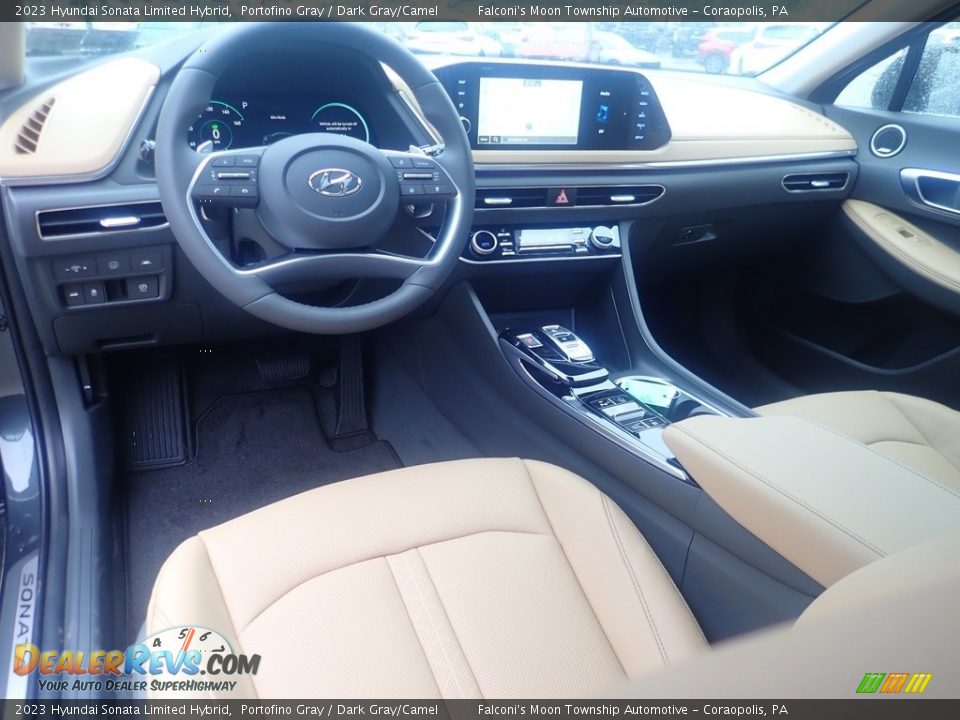 Dark Gray/Camel Interior - 2023 Hyundai Sonata Limited Hybrid Photo #12