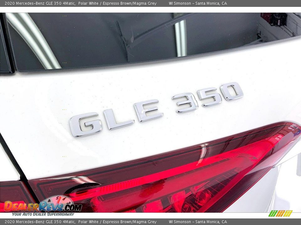 2020 Mercedes-Benz GLE 350 4Matic Polar White / Espresso Brown/Magma Grey Photo #31