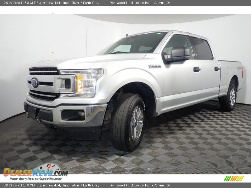 2019 Ford F150 XLT SuperCrew 4x4 Ingot Silver / Earth Gray Photo #8