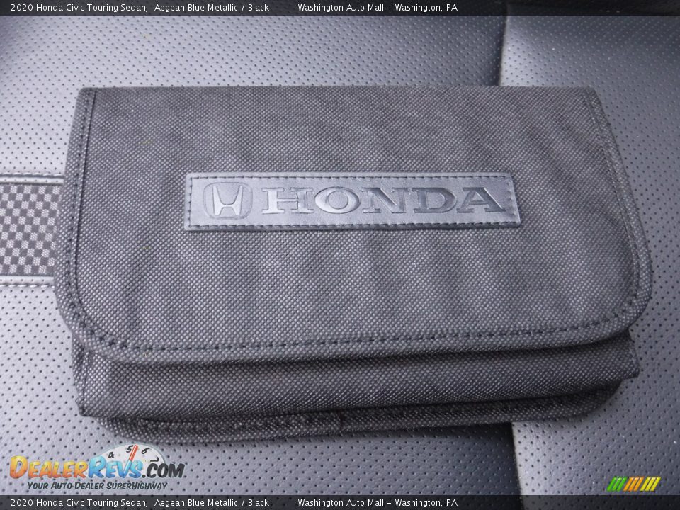 2020 Honda Civic Touring Sedan Aegean Blue Metallic / Black Photo #28