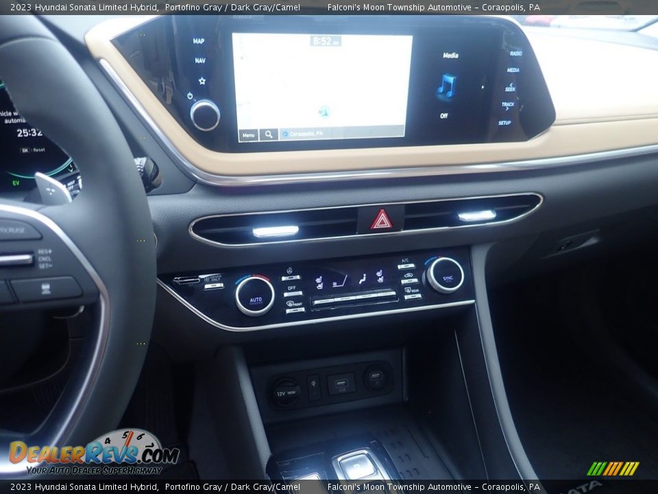 2023 Hyundai Sonata Limited Hybrid Portofino Gray / Dark Gray/Camel Photo #17