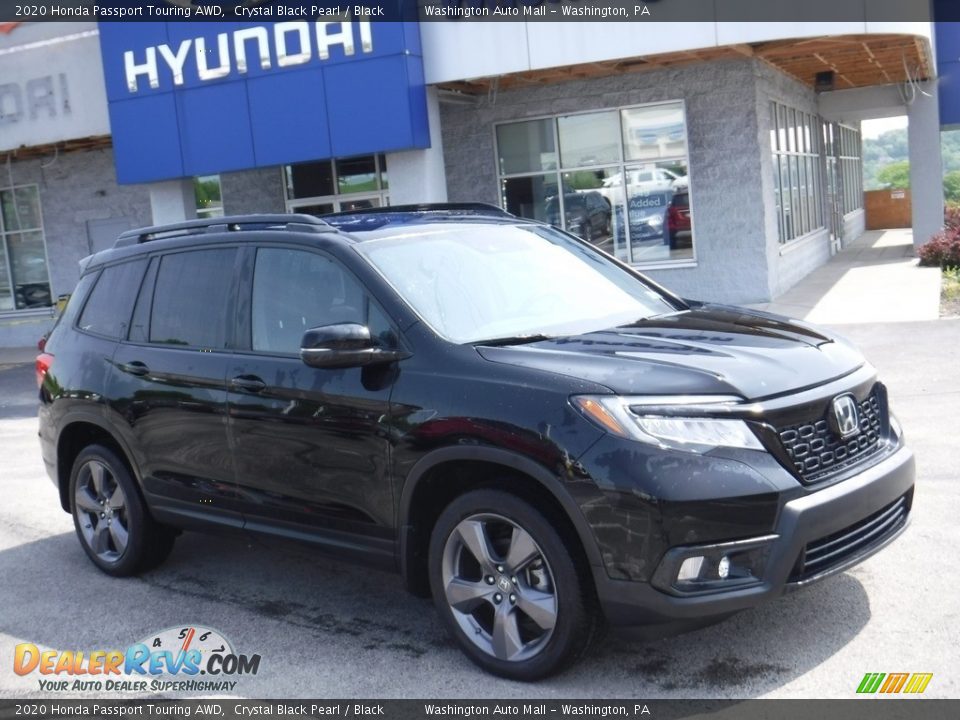 2020 Honda Passport Touring AWD Crystal Black Pearl / Black Photo #1
