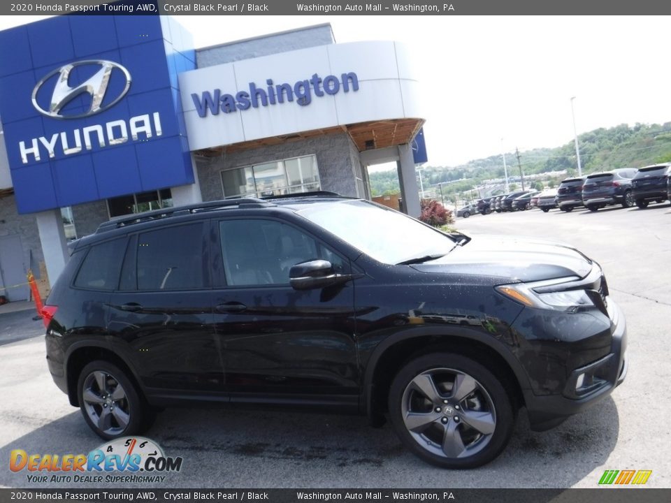 2020 Honda Passport Touring AWD Crystal Black Pearl / Black Photo #2