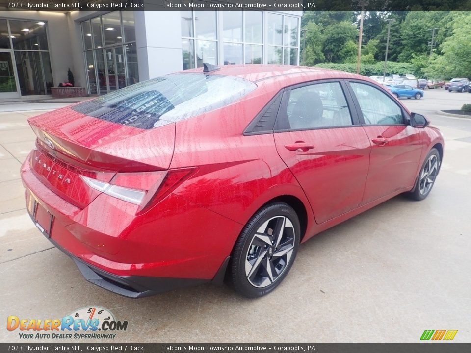 2023 Hyundai Elantra SEL Calypso Red / Black Photo #2