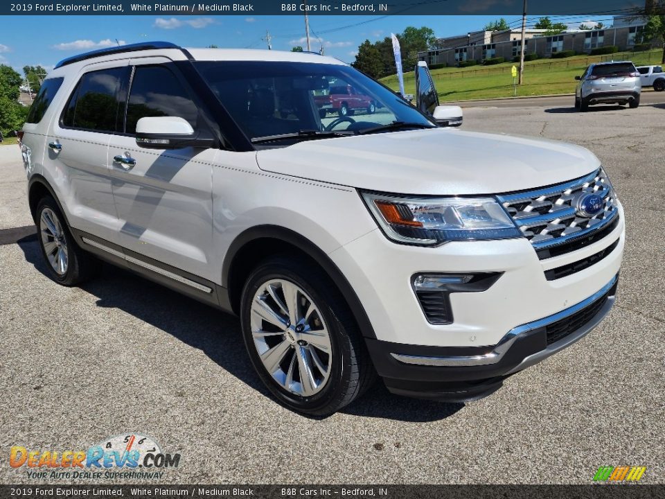 2019 Ford Explorer Limited White Platinum / Medium Black Photo #31