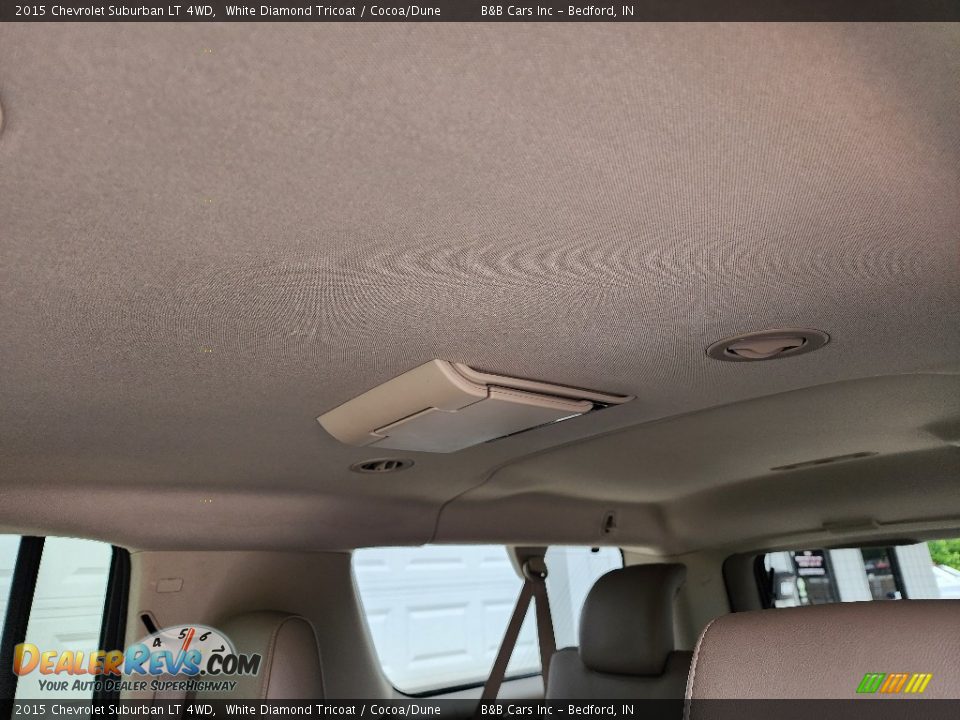 2015 Chevrolet Suburban LT 4WD White Diamond Tricoat / Cocoa/Dune Photo #22