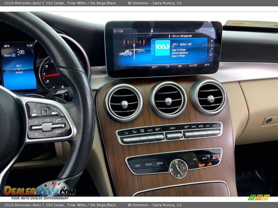 2019 Mercedes-Benz C 300 Sedan Polar White / Silk Beige/Black Photo #5