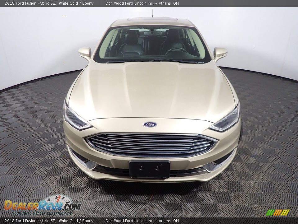 2018 Ford Fusion Hybrid SE White Gold / Ebony Photo #6