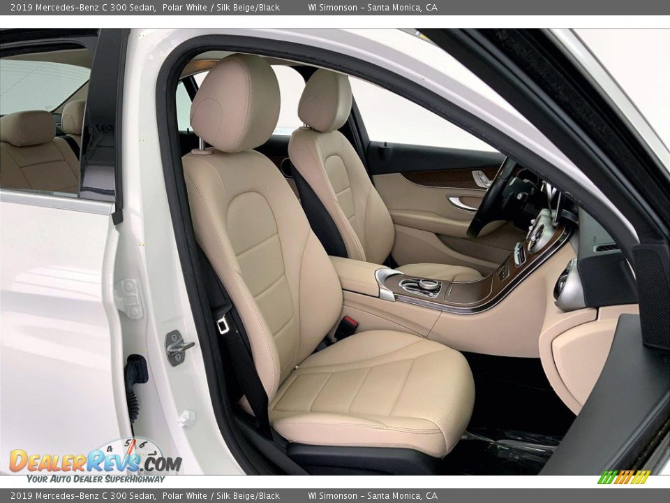 2019 Mercedes-Benz C 300 Sedan Polar White / Silk Beige/Black Photo #6