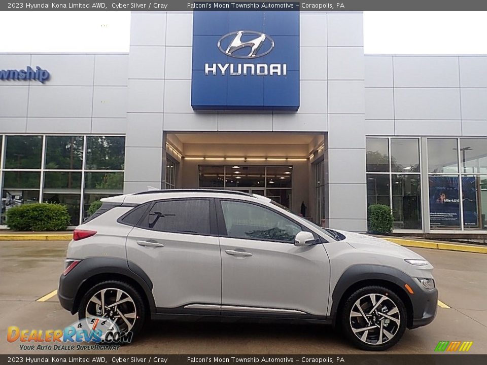 2023 Hyundai Kona Limited AWD Cyber Silver / Gray Photo #1