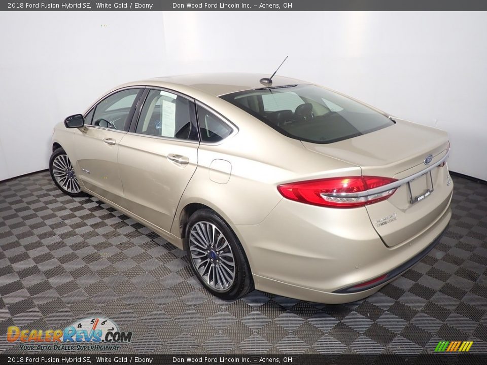 2018 Ford Fusion Hybrid SE White Gold / Ebony Photo #12