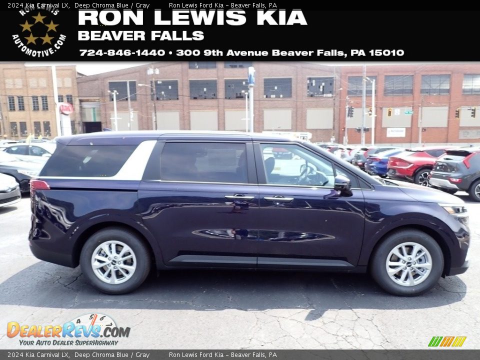 2024 Kia Carnival LX Deep Chroma Blue / Gray Photo #1