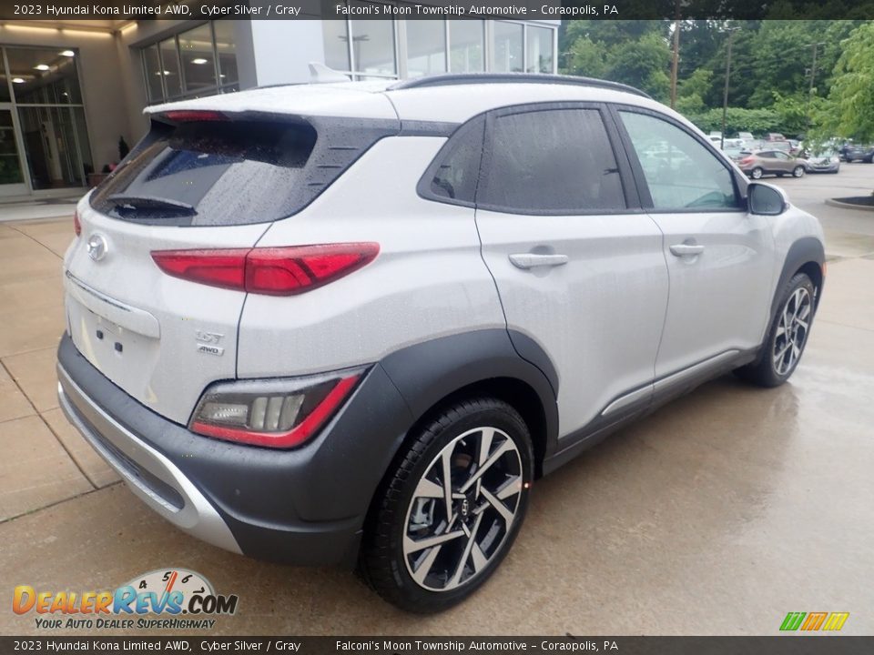 2023 Hyundai Kona Limited AWD Cyber Silver / Gray Photo #2