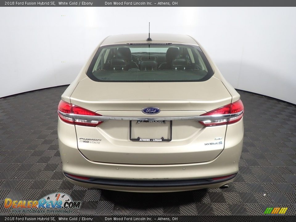 2018 Ford Fusion Hybrid SE White Gold / Ebony Photo #13