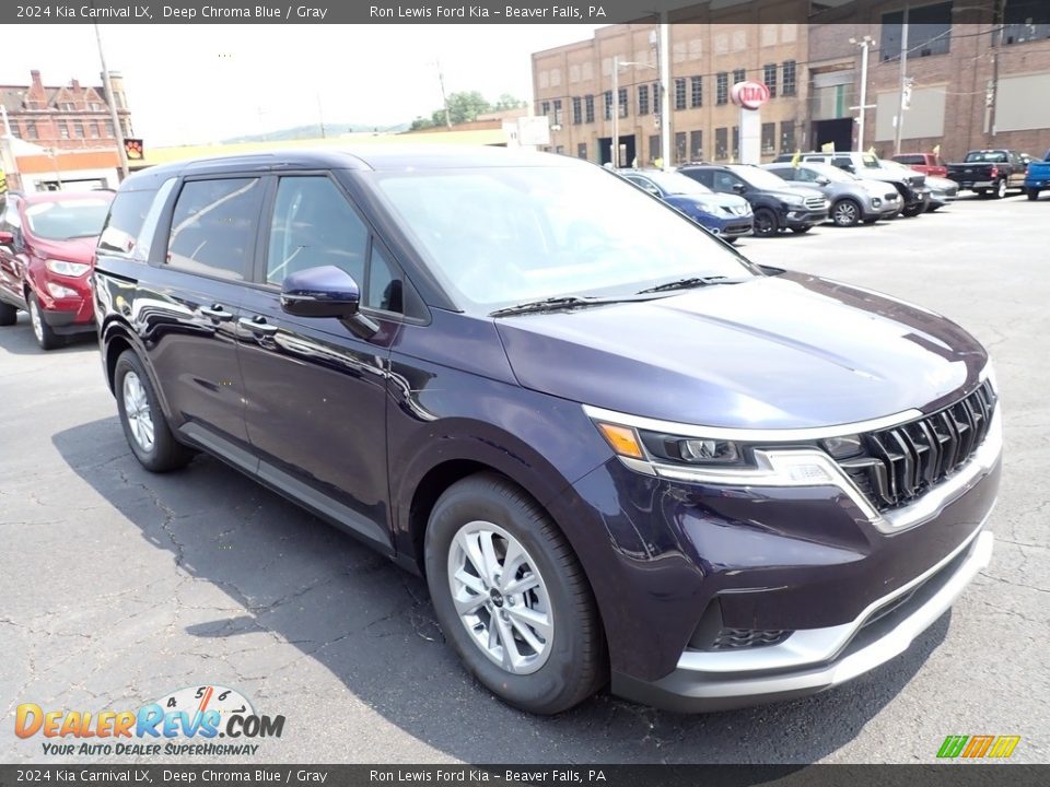 2024 Kia Carnival LX Deep Chroma Blue / Gray Photo #2