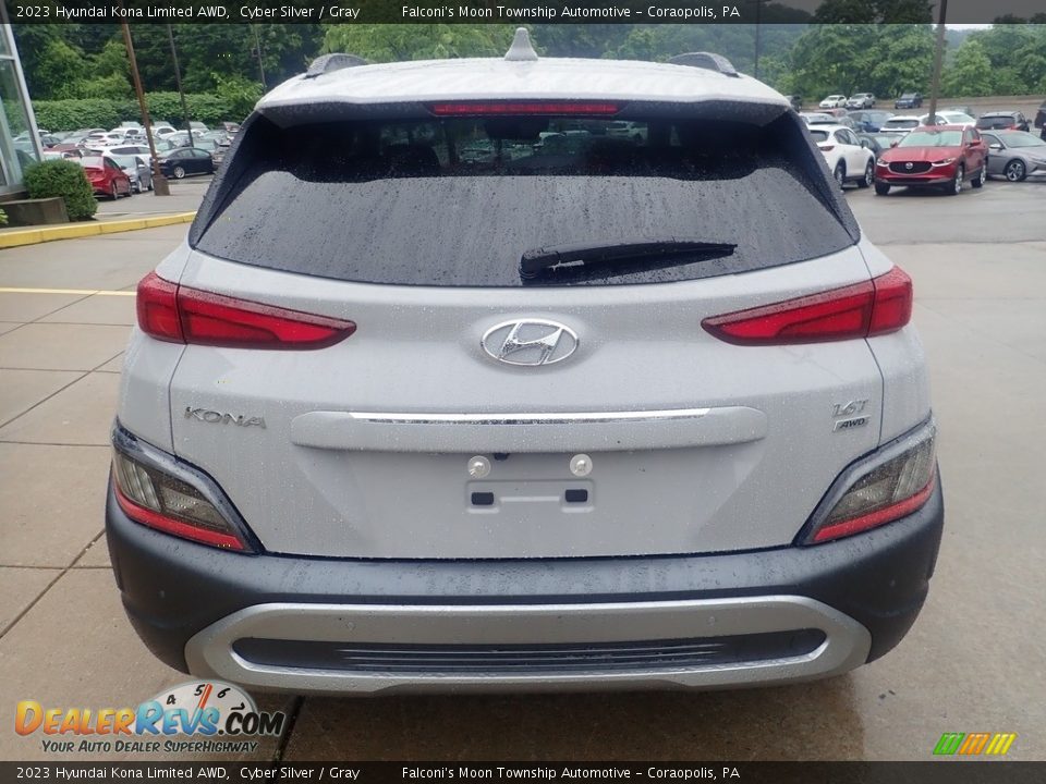 2023 Hyundai Kona Limited AWD Cyber Silver / Gray Photo #3