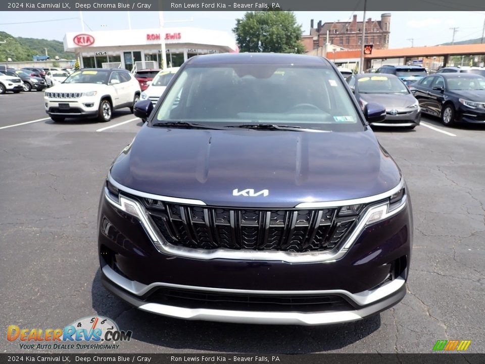 2024 Kia Carnival LX Deep Chroma Blue / Gray Photo #3