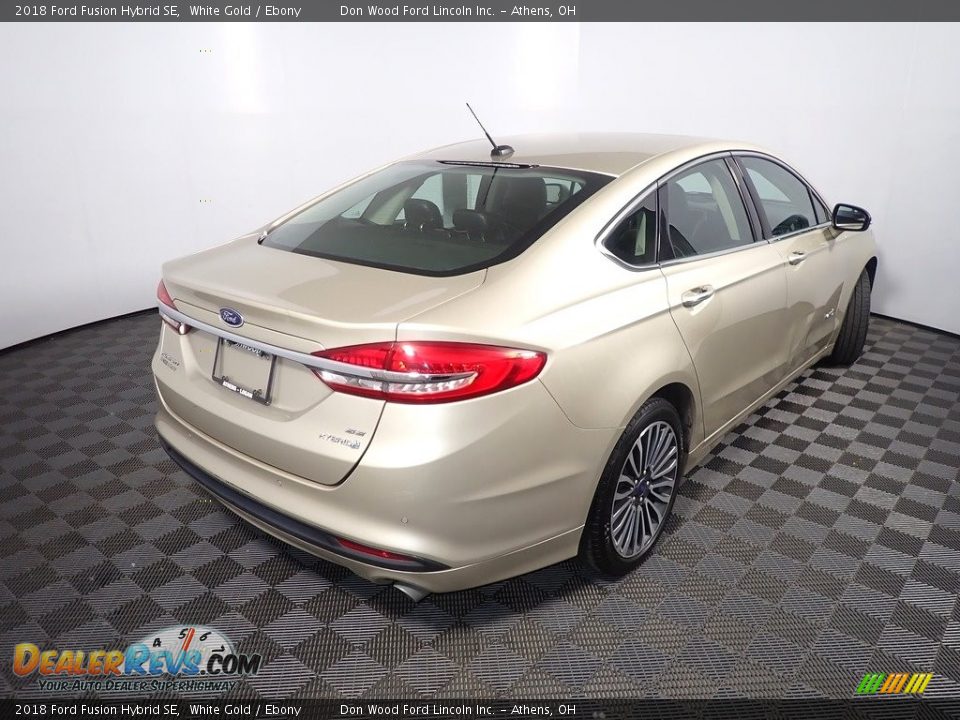 2018 Ford Fusion Hybrid SE White Gold / Ebony Photo #17