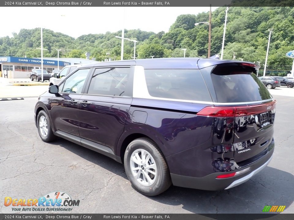 2024 Kia Carnival LX Deep Chroma Blue / Gray Photo #6