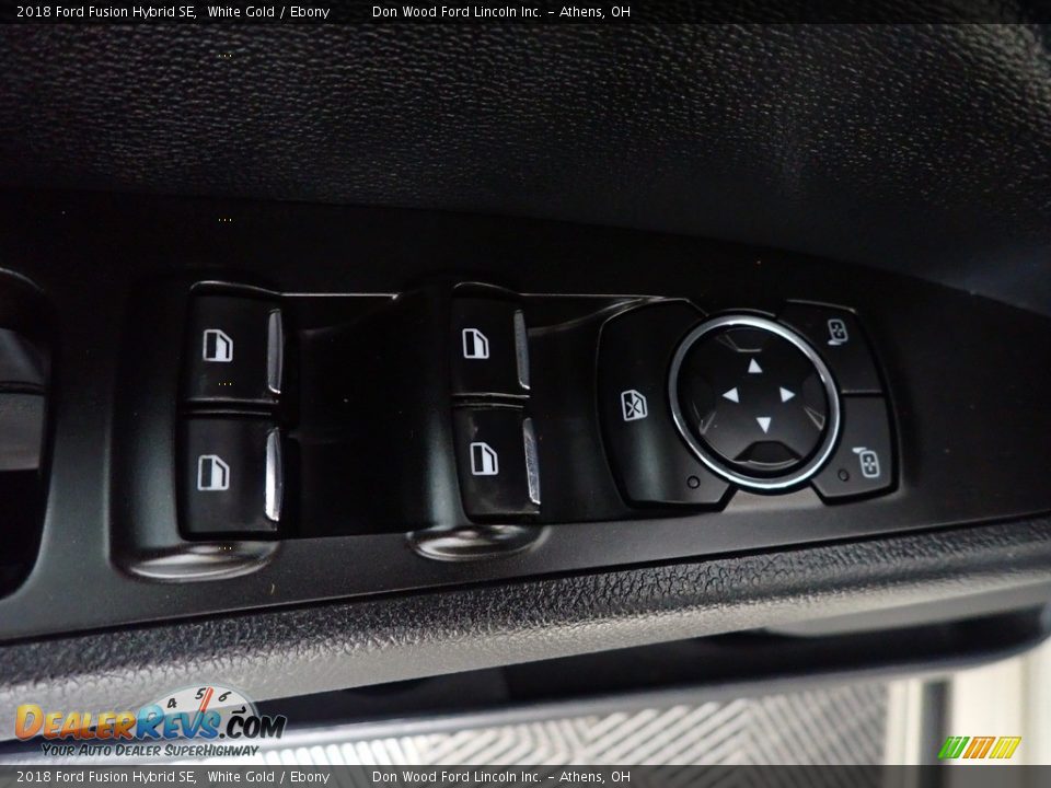 2018 Ford Fusion Hybrid SE White Gold / Ebony Photo #20