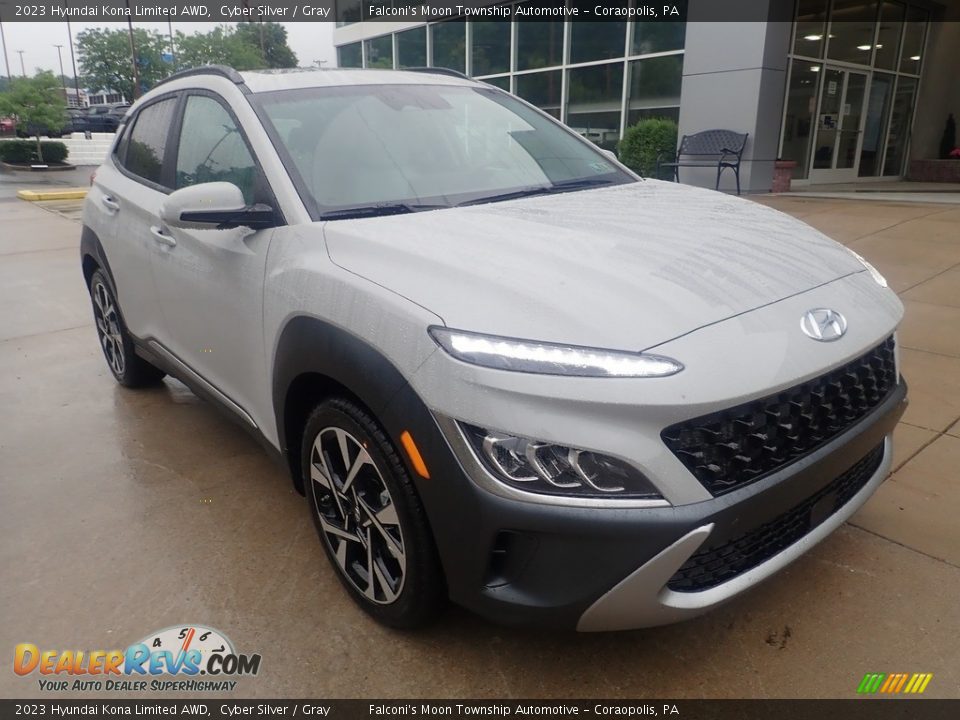 2023 Hyundai Kona Limited AWD Cyber Silver / Gray Photo #9