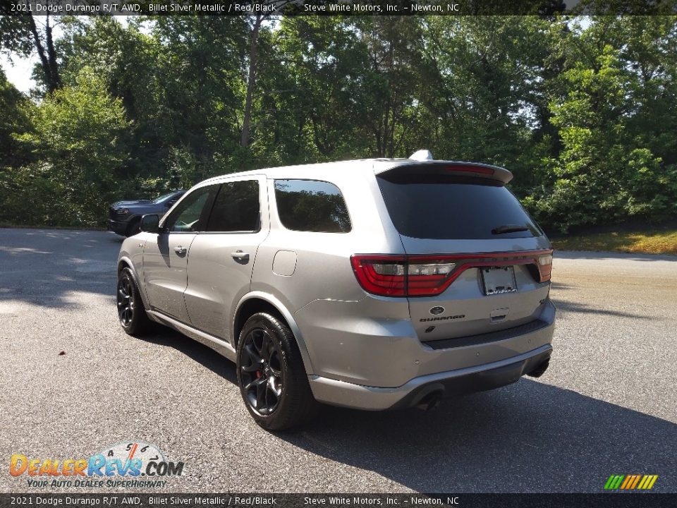 2021 Dodge Durango R/T AWD Billet Silver Metallic / Red/Black Photo #8