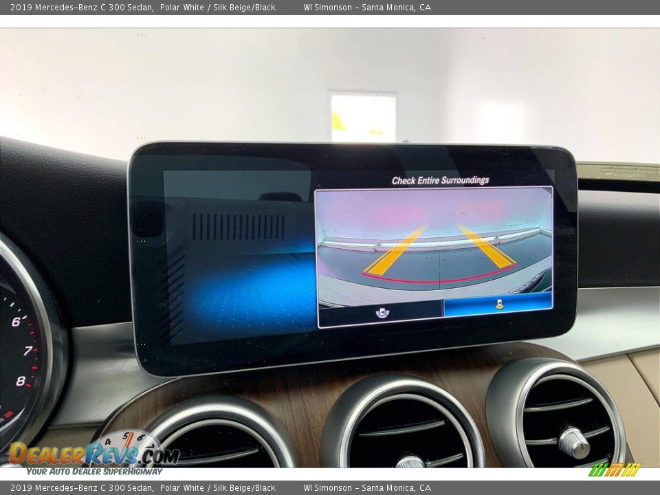2019 Mercedes-Benz C 300 Sedan Polar White / Silk Beige/Black Photo #24