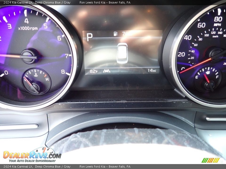 2024 Kia Carnival LX Deep Chroma Blue / Gray Photo #18