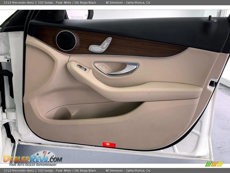 2019 Mercedes-Benz C 300 Sedan Polar White / Silk Beige/Black Photo #27
