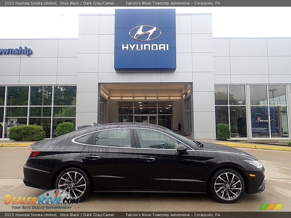 2023 Hyundai Sonata Limited Onyx Black / Dark Gray/Camel Photo #1