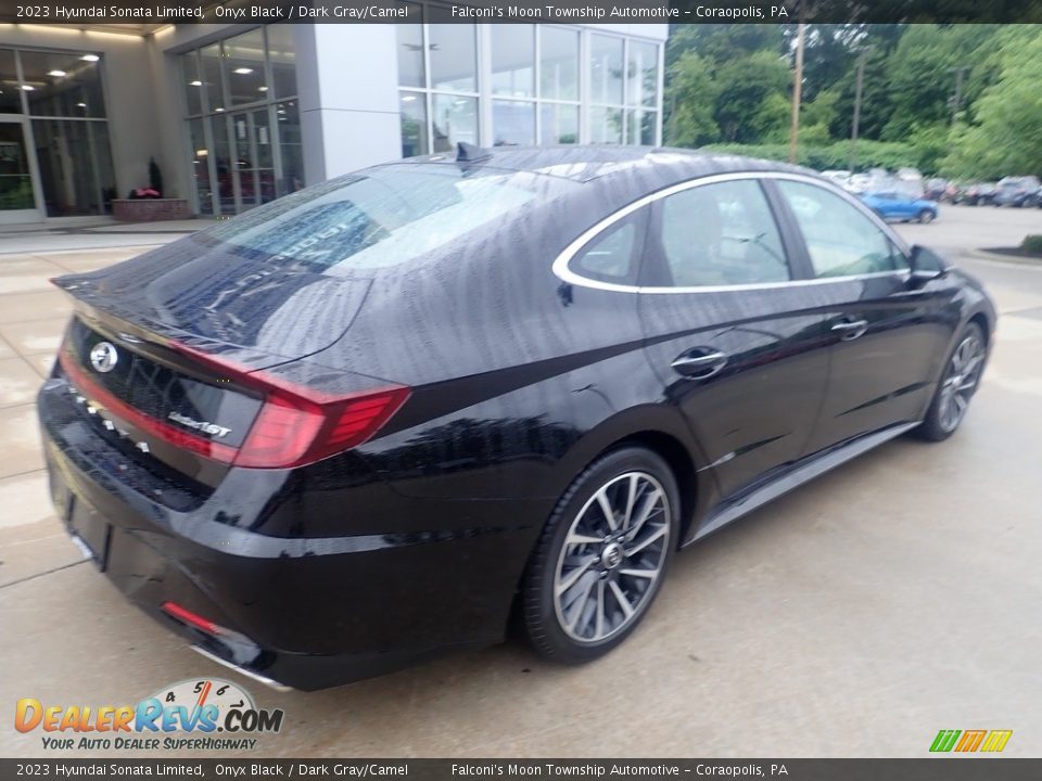 2023 Hyundai Sonata Limited Onyx Black / Dark Gray/Camel Photo #2