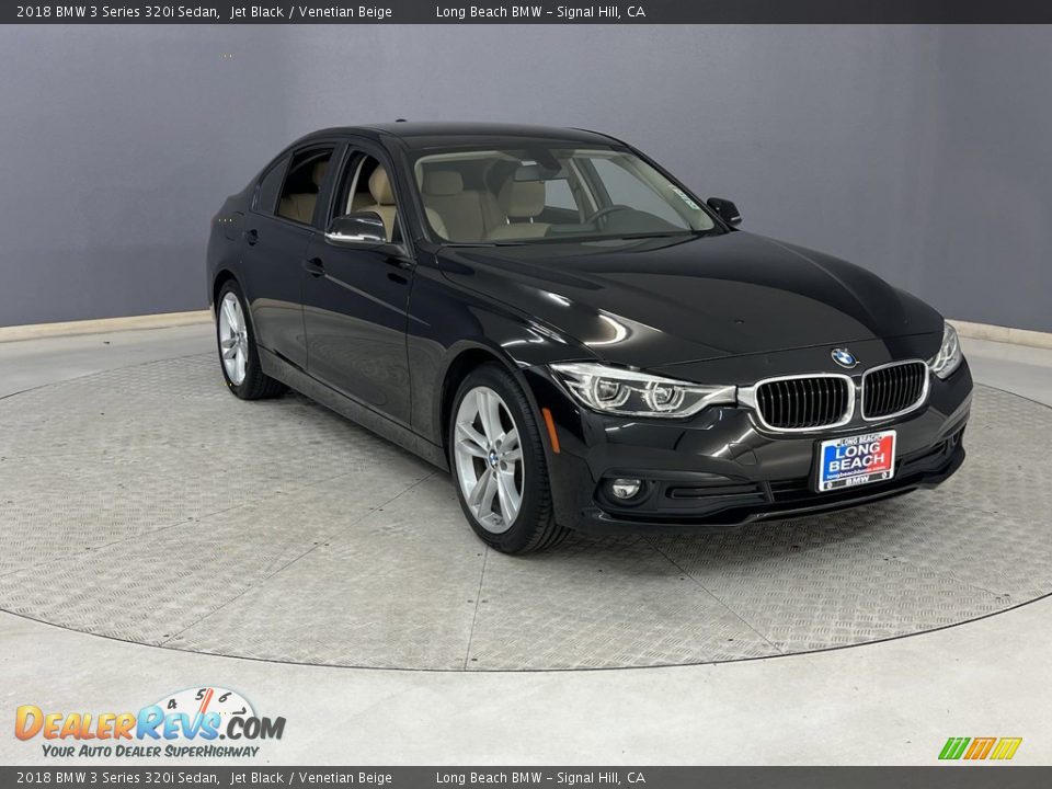 2018 BMW 3 Series 320i Sedan Jet Black / Venetian Beige Photo #3