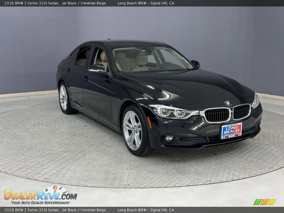 2018 BMW 3 Series 320i Sedan Jet Black / Venetian Beige Photo #4