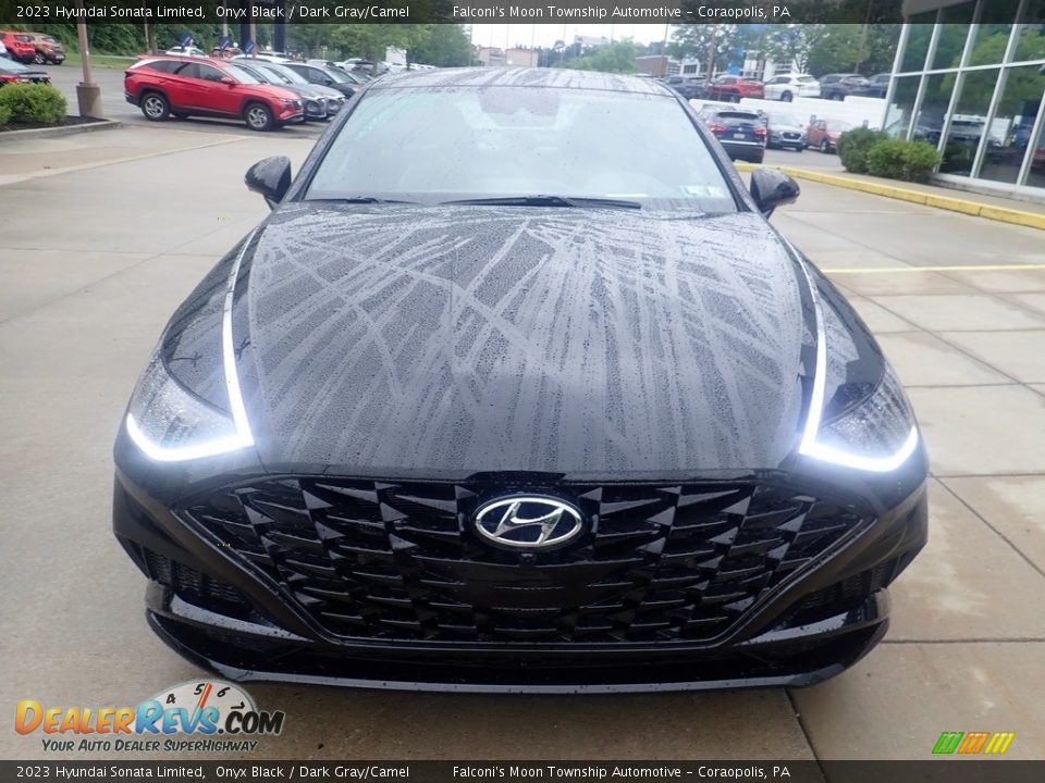 2023 Hyundai Sonata Limited Onyx Black / Dark Gray/Camel Photo #7