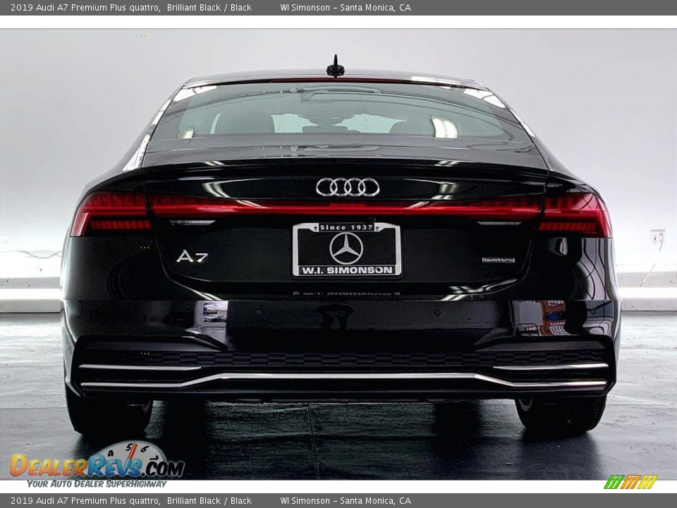 2019 Audi A7 Premium Plus quattro Brilliant Black / Black Photo #3