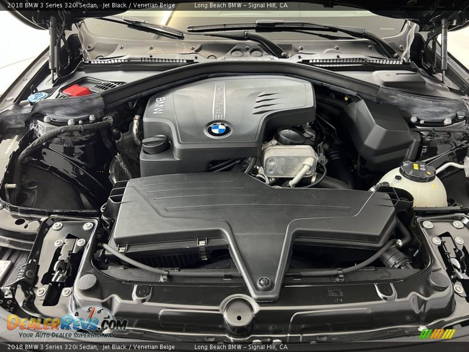 2018 BMW 3 Series 320i Sedan Jet Black / Venetian Beige Photo #11