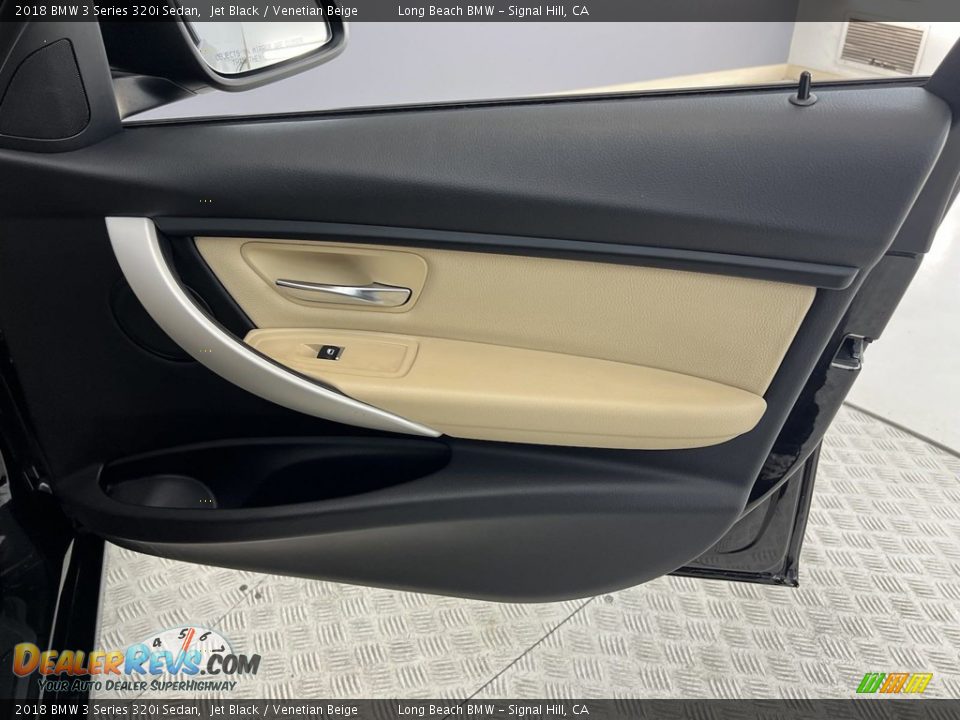 2018 BMW 3 Series 320i Sedan Jet Black / Venetian Beige Photo #12